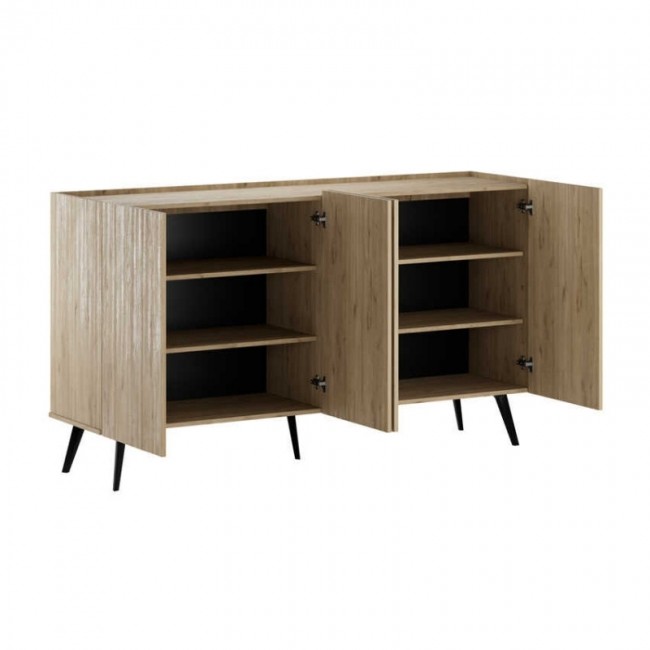 Μπουφές Luna Megapap χρώμα oak 180x43x100εκ.