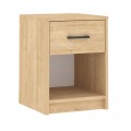 Κομοδίνο Scoty Megapap χρώμα sapphire oak 40,2x35,3x55εκ.