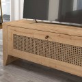 Έπιπλο τηλεόρασης Madura Megapap από μελαμίνη χρώμα sapphire oak 180x30x50εκ.