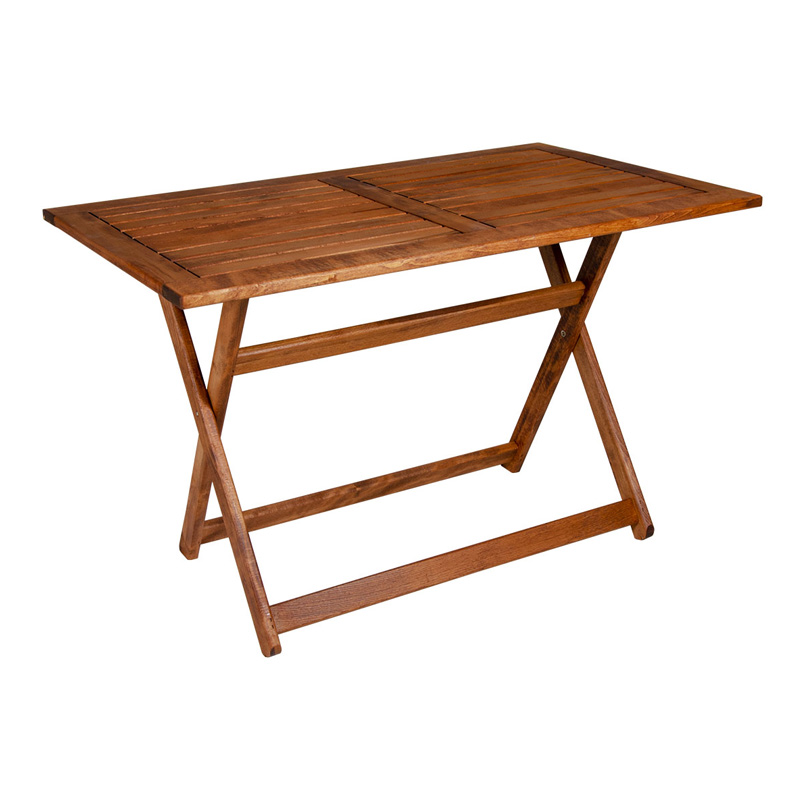 Τραπέζι πτυσσόμενο Klara Megapap από ξύλο οξιάς σε χρώμα κερασί εμποτισμού 120x75x71εκ.