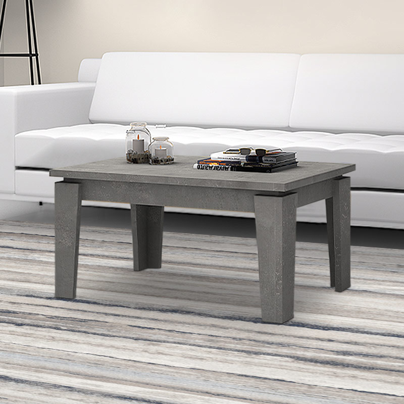 Growth Megapap melamine coffee table in grey color 90x45x45cm.