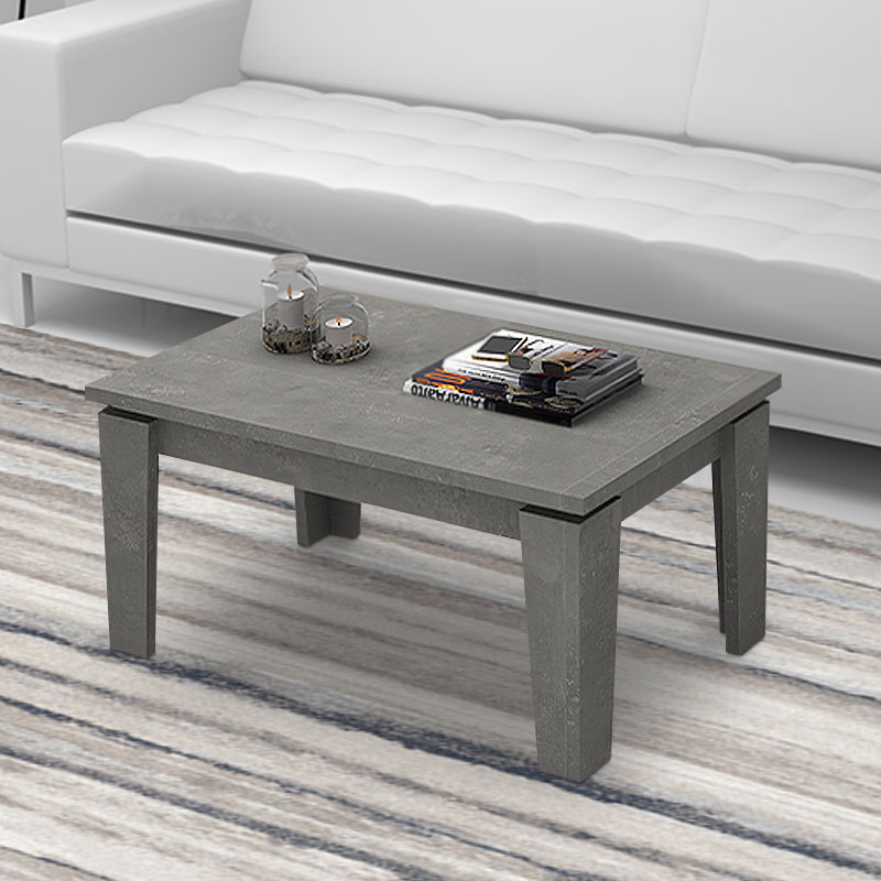 Growth Megapap melamine coffee table in grey color 90x45x45cm.