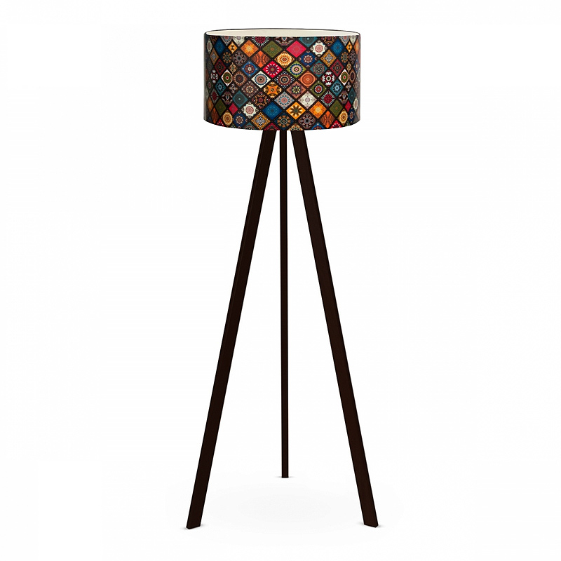 Rosling Megapap Mdf/fabric/Pvc floor lamp in black/multicolor color 38x21x140cm.