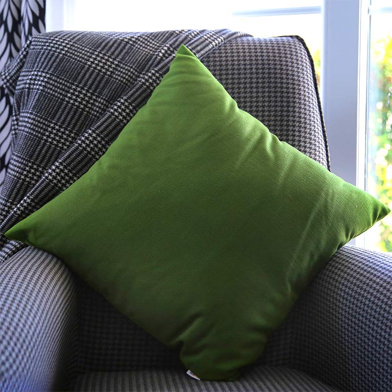 Bono Megapap cotton sofa pillow with zipper in cypress color 50x50xcm.