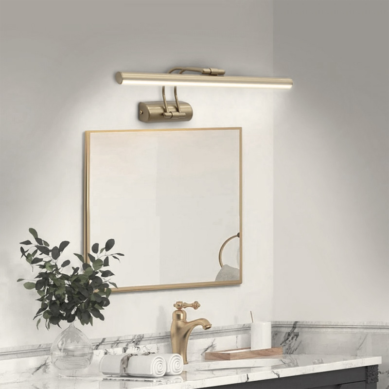Laura Megapap LED bathroom mirror sconce, metallic in gold matt color 45cm.