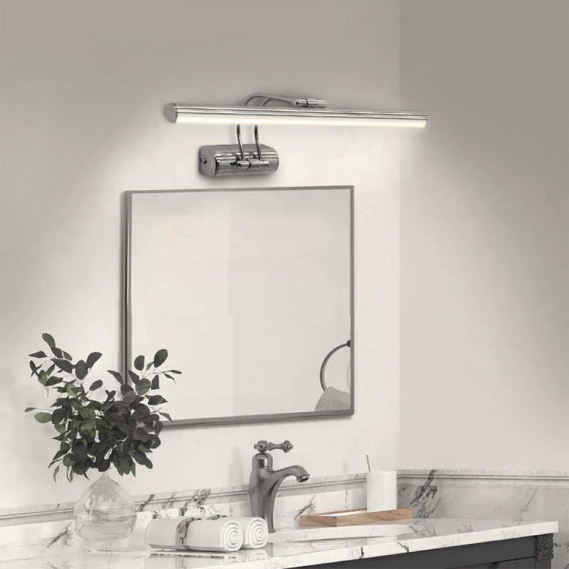 Laura Megapap LED bathroom mirror sconce, metallic in crome color 45cm.