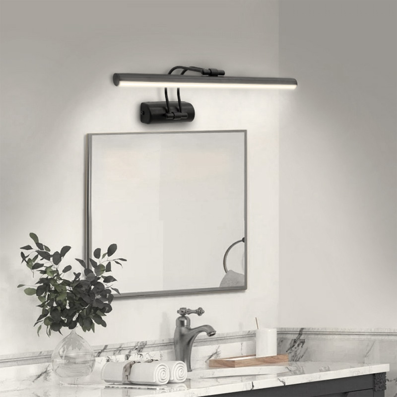 Laura Megapap LED bathroom mirror sconce, metallic in black color 45cm.