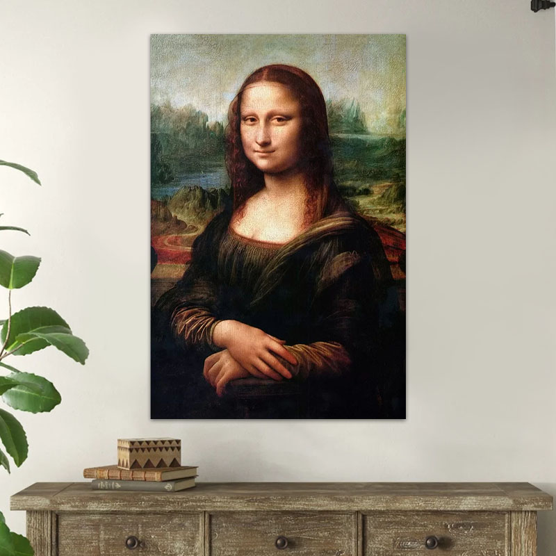 Πίνακας σε καμβά "Mona Lisa" Megapap ψηφιακής εκτύπωσης 70x100x3εκ.