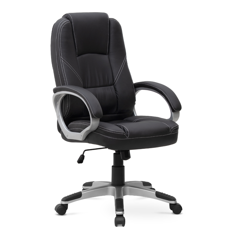 Robie Megapap office chair PU leather in black color 64x62x108/118cm.