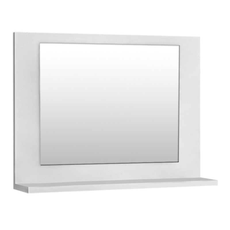 Devlin Megapap melamine bathroom mirror in white color 60x10x45cm.