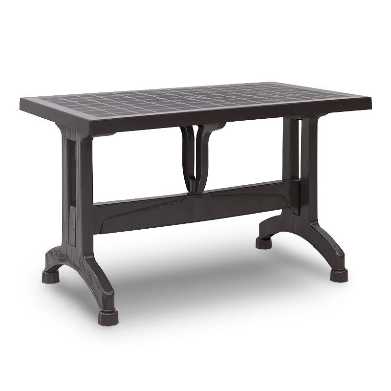 Callan Megapap polypropylene table in brown color 140x80x73cm.
