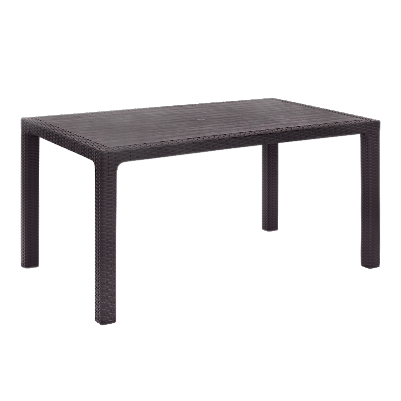Kalan Megapap polypropylene table in brown color 150x90x75cm.
