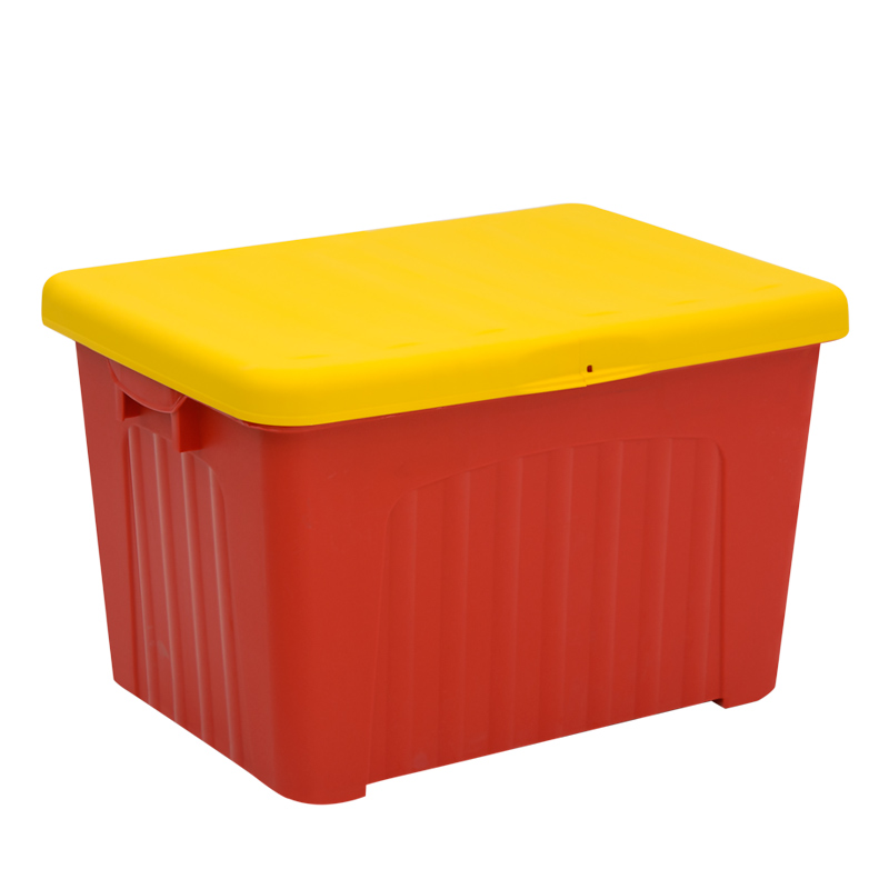 Panodra polypropylene trunk in red - yellow color 80x58x51cm.